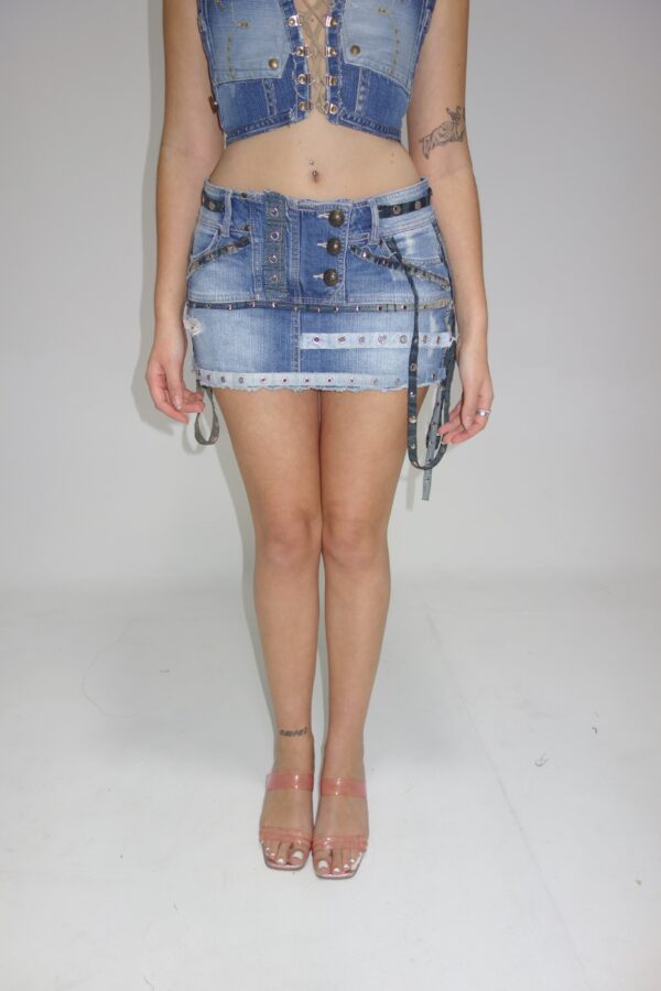 Upcycling mini skirt 4 - Imagen 5