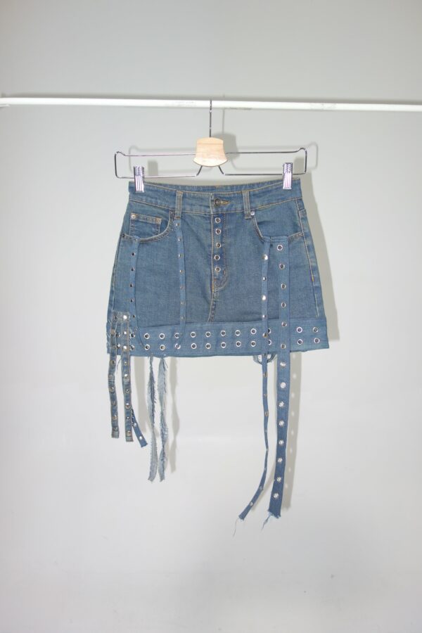 Upcycling mini skirt 7