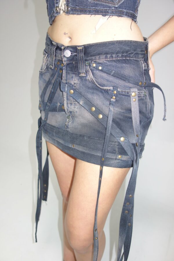 Upcycling mini skirt 10 - Imagen 7