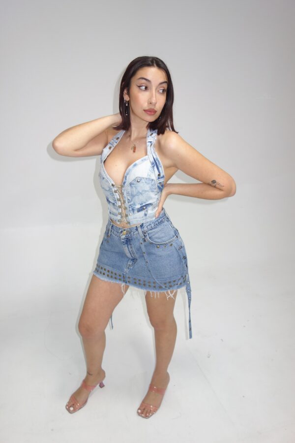 Upcycling mini skirt 9 - Imagen 4