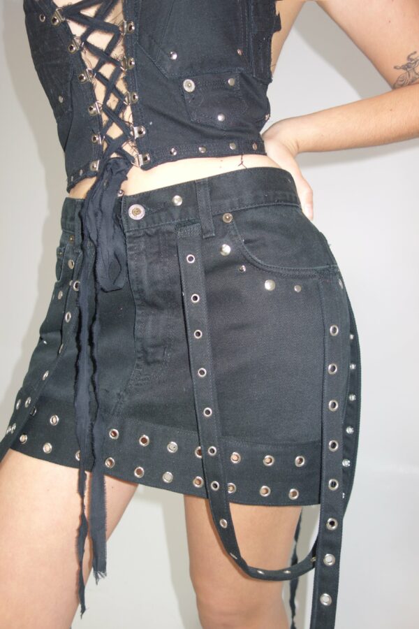 Upcycling mini skirt 6 - Imagen 5